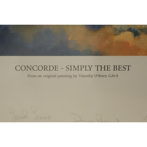 496 - Concorde interest - Antony Hansard Signed Limited Edition Concorde Print titled ' The High Flyer ' n... 