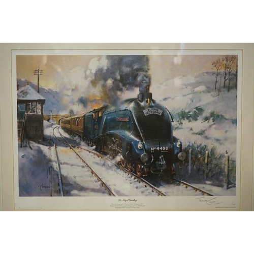 500 - Terence Cuneo, Signed Limited Edition Print titled ' Sir Nigel Gresley ' no. 1/100, image measures 3... 