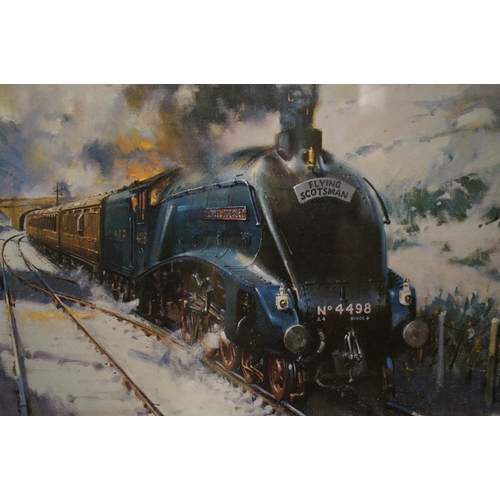 500 - Terence Cuneo, Signed Limited Edition Print titled ' Sir Nigel Gresley ' no. 1/100, image measures 3... 