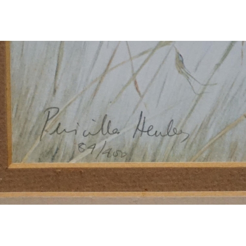 501 - Pair of Priscilla Henley Signed Limited Edition Prints of Partridges and Quail Birds, no's.84/400, 2... 