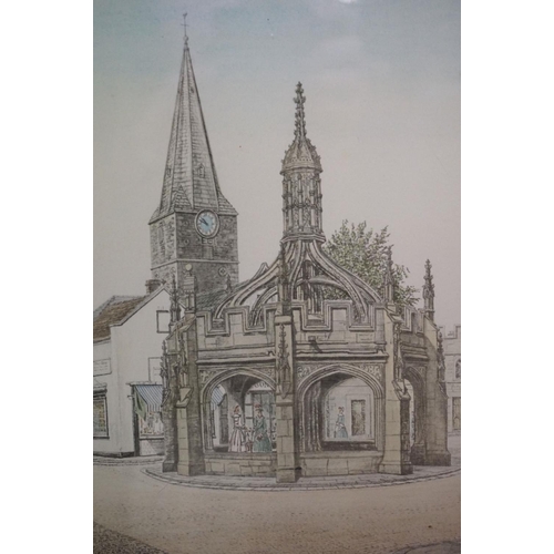 504 - Two John Rees-Jowett Signed Limited Edition Prints of Malmesbury including the Market Cross no.54/85... 