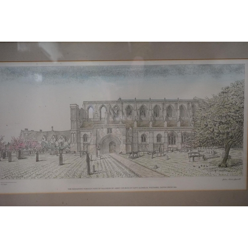 504 - Two John Rees-Jowett Signed Limited Edition Prints of Malmesbury including the Market Cross no.54/85... 