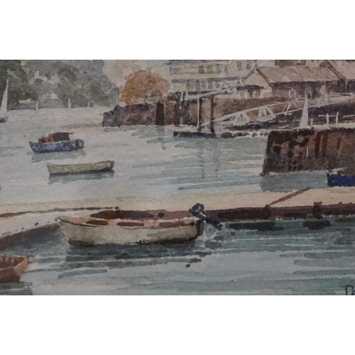 505 - Irene Bache, Watercolour titled to verso ' S. Giorgio Maggiore, Venice ', 39cm x 26cm together with ... 