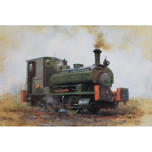 516 - David Shepherd Print ' The East Somerset Railway, Andrew Barclay 1398 ' Lord Fisher ' at Cranmore, s... 