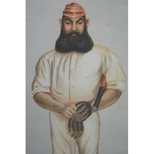 520 - Vanity Fair ' Spy ' Colour Print ' titled Cricket and featuring the cricketer W.G. Grace dated June ... 