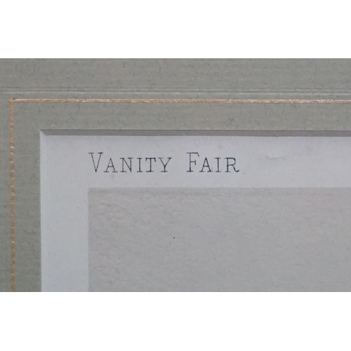 520 - Vanity Fair ' Spy ' Colour Print ' titled Cricket and featuring the cricketer W.G. Grace dated June ... 