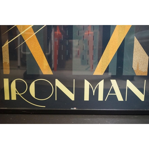 524 - Marvel ' Iron Man ' Poster by Pyramid, 90cm x 60cm, framed