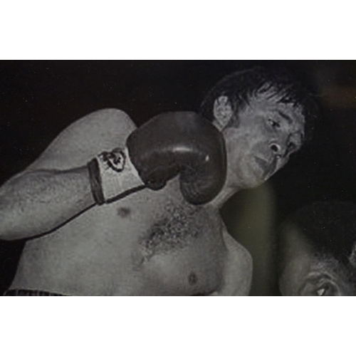 528 - Boxing interest - Limited Edition ' Ken Buchanan ' Photographic Print, signed by him in the margin, ... 