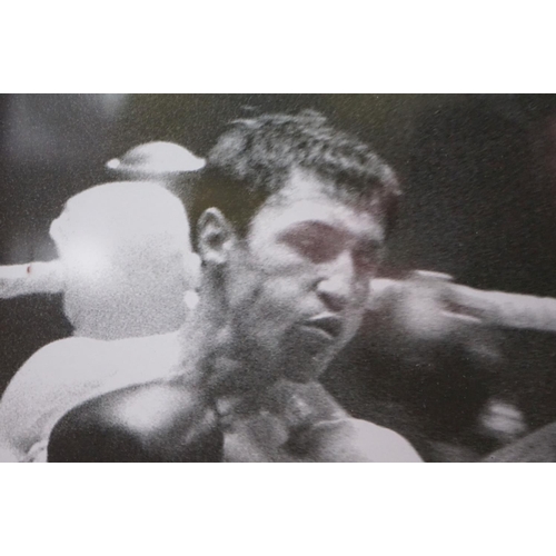 528 - Boxing interest - Limited Edition ' Ken Buchanan ' Photographic Print, signed by him in the margin, ... 