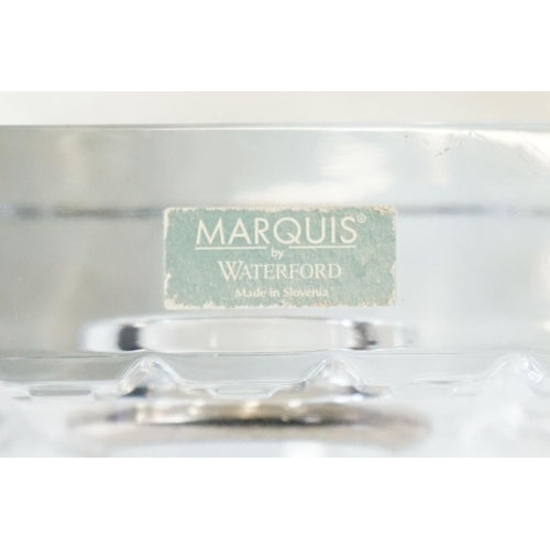 208 - Two Marquis quartz desk clock by Waterford crystal.