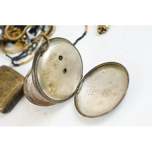 295 - A small group of mixed collectables to include a hallmarked silver cased full hunter pocket watch, s... 