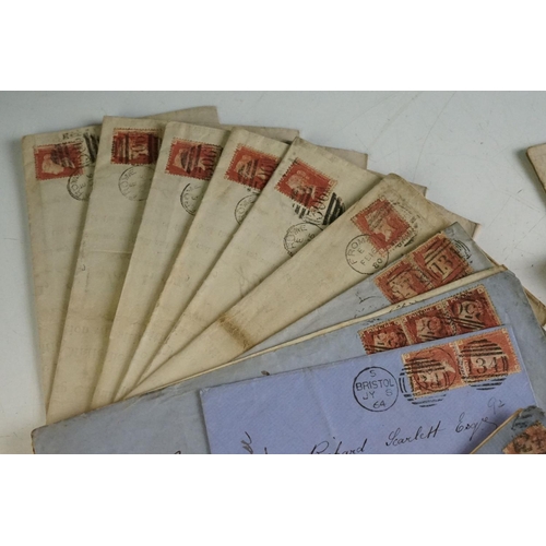 346 - A large collection of Victorian hand written letter envelopes dating from the late 19th century comp... 