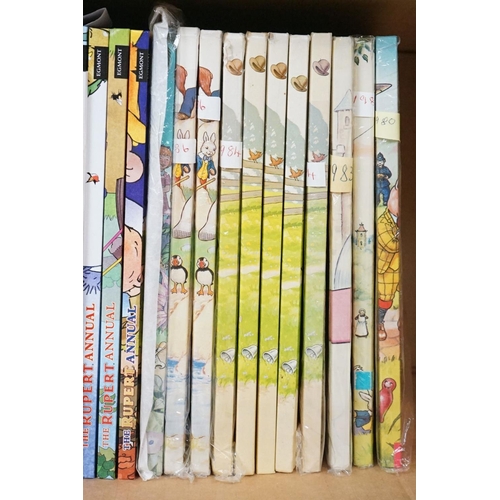 381 - Collection of approx. 68 Rupert The Bear Annuals, 1989 onwards, with duplication (3 boxes)