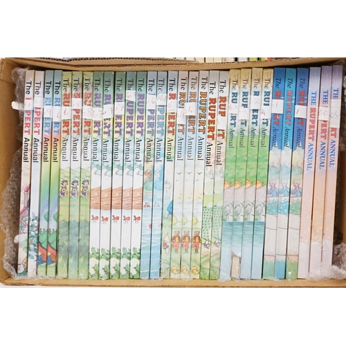 381 - Collection of approx. 68 Rupert The Bear Annuals, 1989 onwards, with duplication (3 boxes)