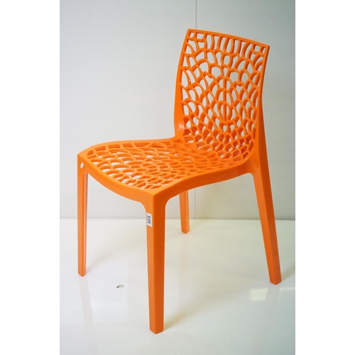 628 - Italian Archirivolto Design for Green ' Punk & Shark ' Plastic Chair, 51cm wide x 81cm high together... 