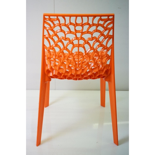 628 - Italian Archirivolto Design for Green ' Punk & Shark ' Plastic Chair, 51cm wide x 81cm high together... 