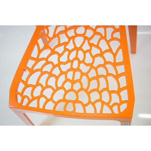 628 - Italian Archirivolto Design for Green ' Punk & Shark ' Plastic Chair, 51cm wide x 81cm high together... 