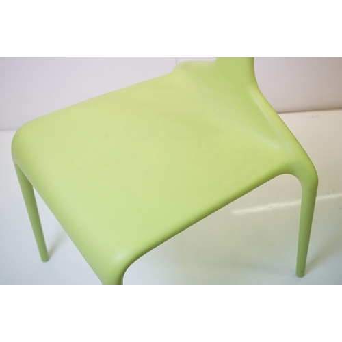 628 - Italian Archirivolto Design for Green ' Punk & Shark ' Plastic Chair, 51cm wide x 81cm high together... 