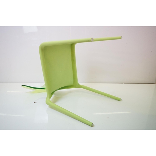 628 - Italian Archirivolto Design for Green ' Punk & Shark ' Plastic Chair, 51cm wide x 81cm high together... 