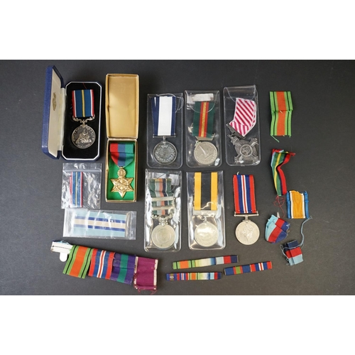 22 - A Collection Of Military Medals, Ribbons And Medal Bars To Include British And Greek World War Two E... 