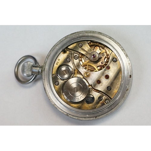 27 - A British Military Issued World War Two G.S/T.P Pocket Watch No.172746, Maker Marked Helvetia And St... 