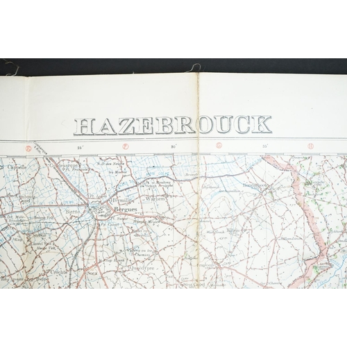 36 - A Collection Of Three British Military World War One Trench Maps Together With A Royal Artillery Reg... 