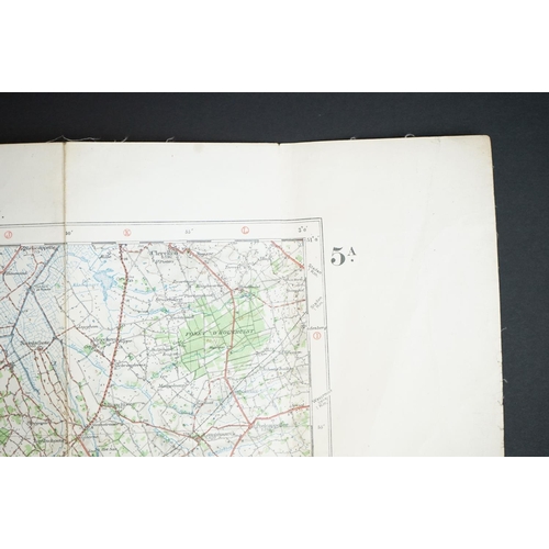 36 - A Collection Of Three British Military World War One Trench Maps Together With A Royal Artillery Reg... 