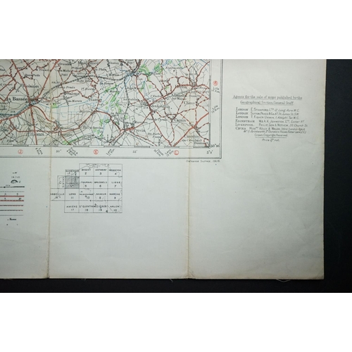 36 - A Collection Of Three British Military World War One Trench Maps Together With A Royal Artillery Reg... 