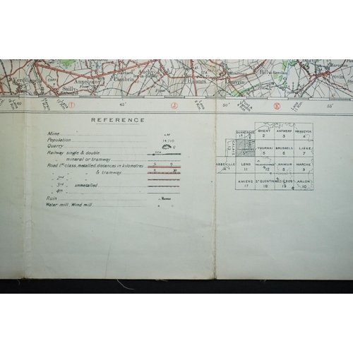 36 - A Collection Of Three British Military World War One Trench Maps Together With A Royal Artillery Reg... 