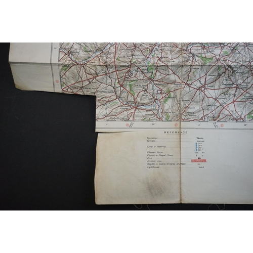 36 - A Collection Of Three British Military World War One Trench Maps Together With A Royal Artillery Reg... 