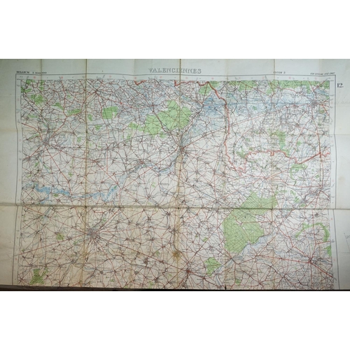 36 - A Collection Of Three British Military World War One Trench Maps Together With A Royal Artillery Reg... 