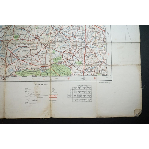 36 - A Collection Of Three British Military World War One Trench Maps Together With A Royal Artillery Reg... 