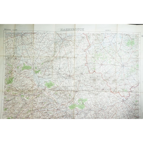 36 - A Collection Of Three British Military World War One Trench Maps Together With A Royal Artillery Reg... 