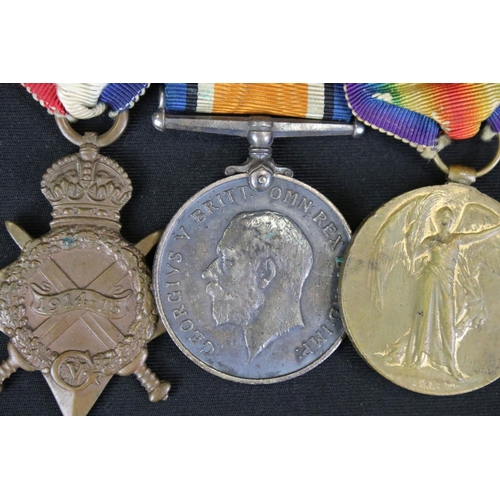 122 - A Full Size British World War One Medal Trio To Include The 1914-15 Star Medal, The Victory Medal An... 