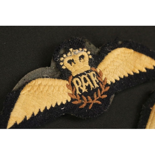 126 - Two British World War Two Royal Air Force / R.A.F. Cloth Badges To Include Navigators Brevet Badge A... 