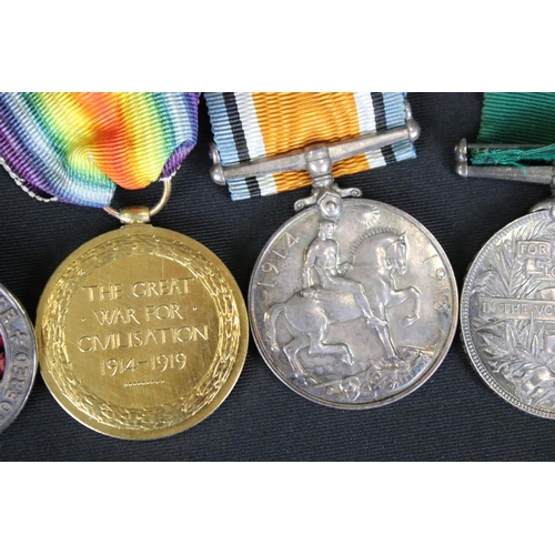 127 - A British Full Size Medal Group To Include The 1914-1918 British War Medal, The Victory Medal, The V... 