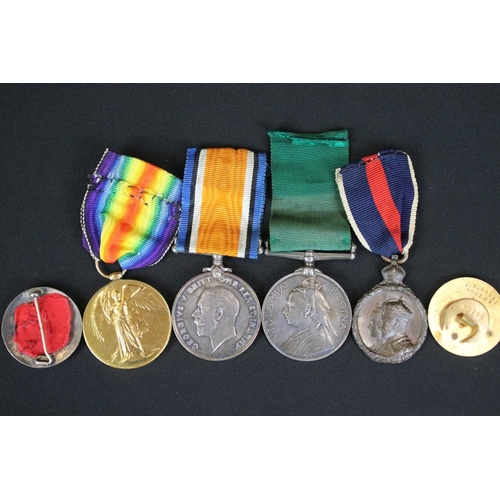 127 - A British Full Size Medal Group To Include The 1914-1918 British War Medal, The Victory Medal, The V... 