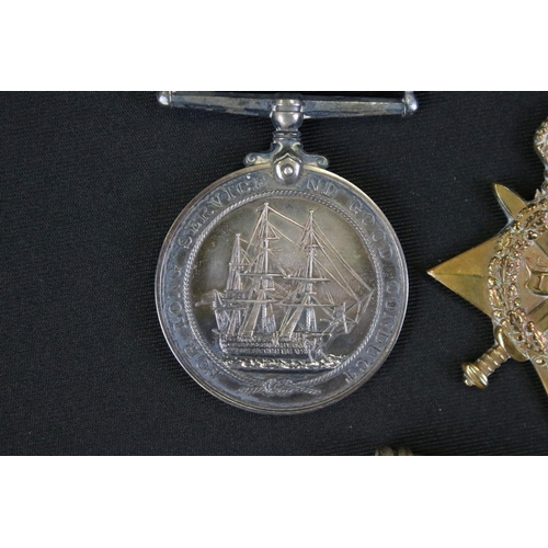 133 - A British World War One Full Size Medal Group Of Four to Include The Great War Of Civilisation Victo... 