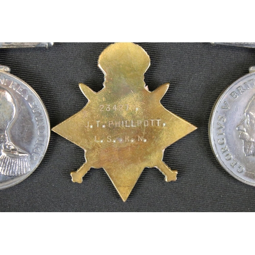 133 - A British World War One Full Size Medal Group Of Four to Include The Great War Of Civilisation Victo... 