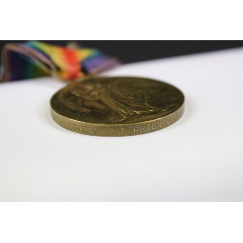 133 - A British World War One Full Size Medal Group Of Four to Include The Great War Of Civilisation Victo... 