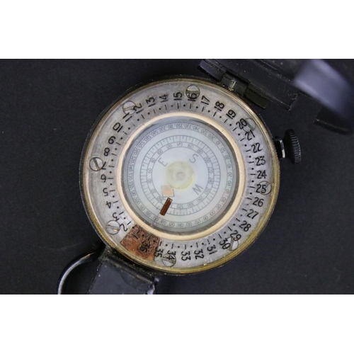 134 - A British Military World War Two Marching Compass, Marked T.G. Co. Ltd. London No.12321, 1939 MK.III... 