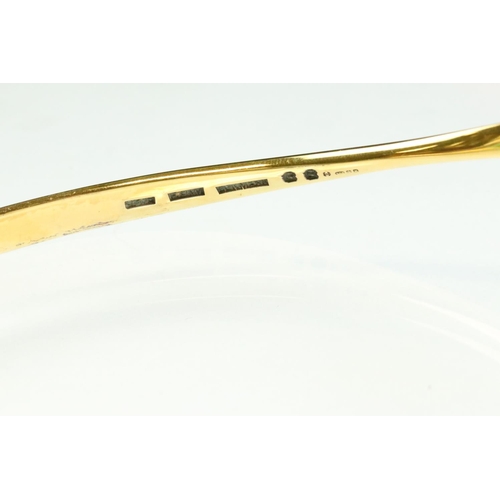 24 - Frank Ahm Danish silver gilt collar necklace, graduated curved form, at widest point approx 7.5mm