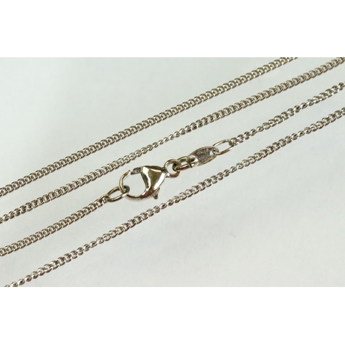 44 - Aquamarine and diamond 18ct white gold pendant necklace, the pearl shaped aquamarine measuring appro... 