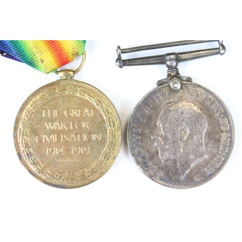 46 - A British Full Size World War One Medal Pair To Include The 1914-1918 British War Medal Together Wit... 