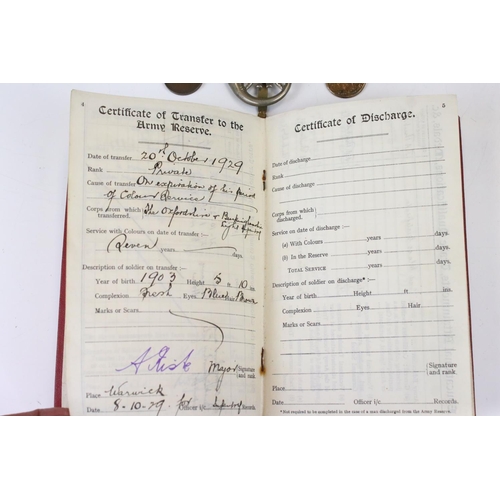 52 - A Group Of Mixed Military Collectables To Include A British Army Service Book, Badges, Bibles And A ... 