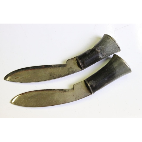 55 - A Vintage Gurkha Kukri Knife Complete With Leather Scabbard.