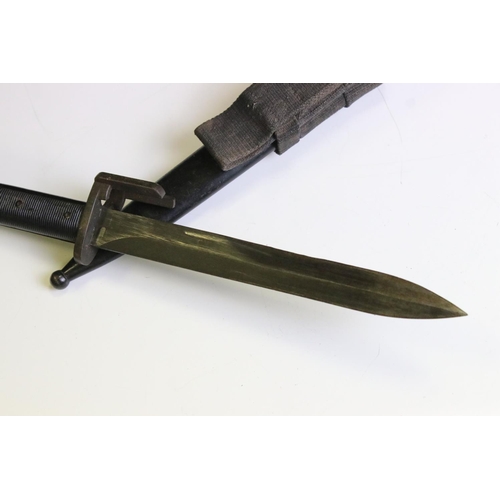 67 - A Vintage L1A1 Bayonet Complete With Scabbard And Frog.