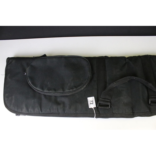 72 - A Black Canvas Rifle / Gun Case.