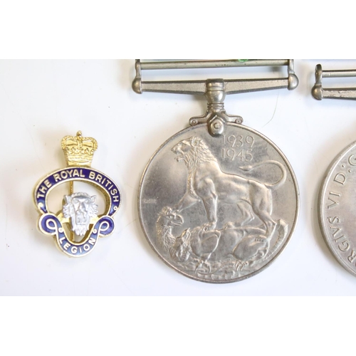 84 - A British Full Size World War Two Medal Group To Include The 1939-45 British War Medal, The 1939-45 ... 