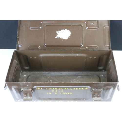 157 - A British Military Issued Thunder Flash Ammunition Box.